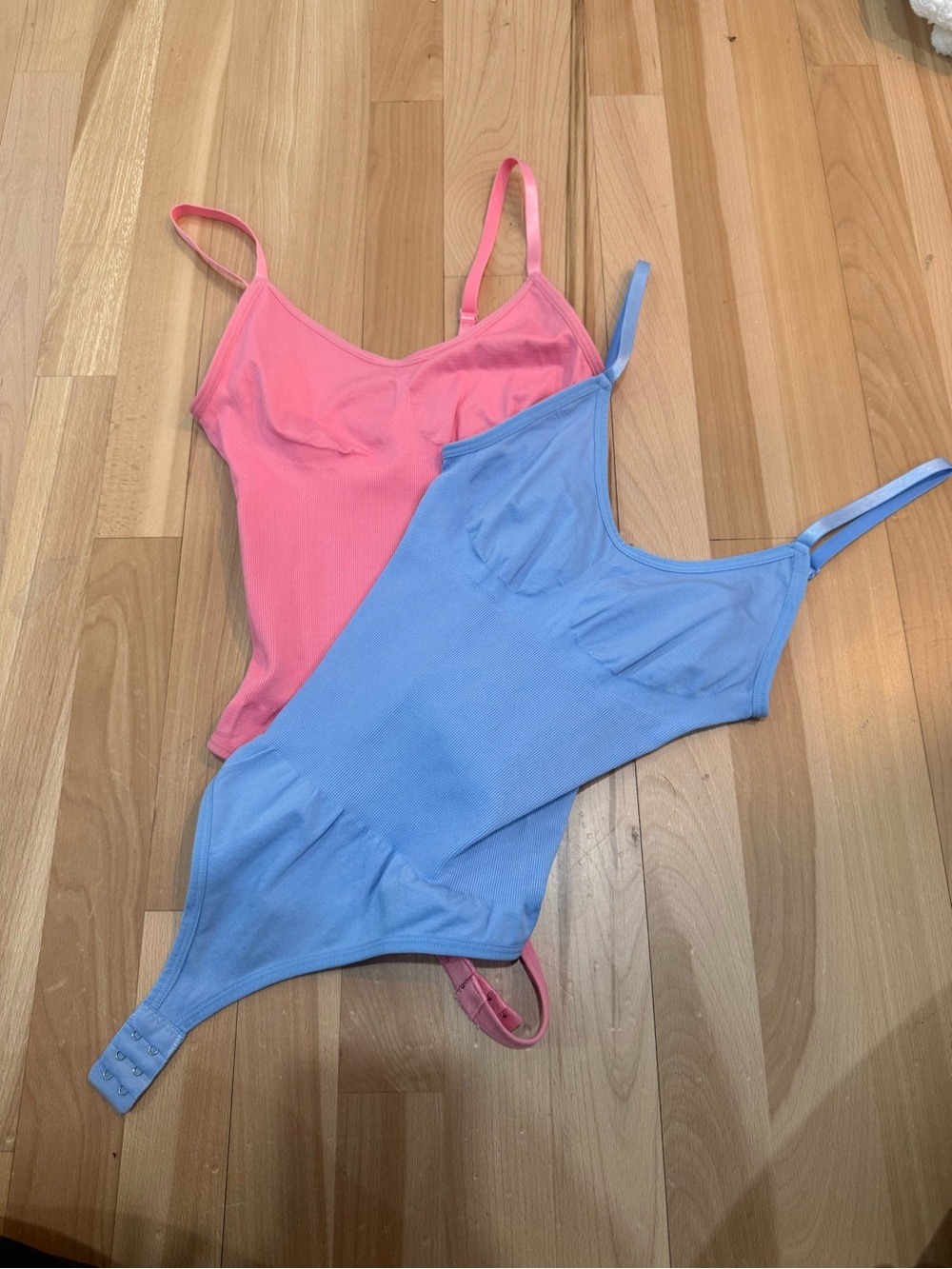 Bodysuit - Pink and Light Blue